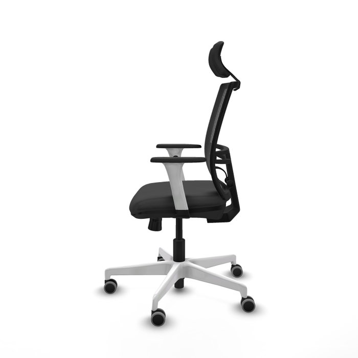 PIQUERAS Y CRESPO Silla de oficina Yunquera con mecanismo Sincro/Traslack Gris oscuro y Negro