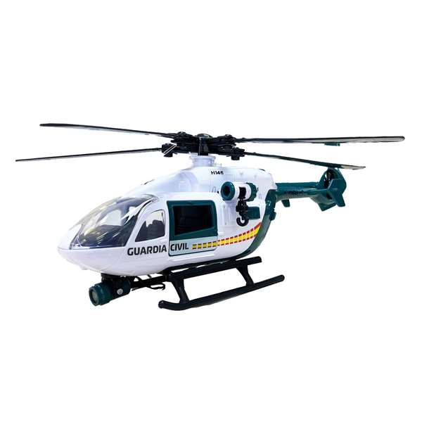 Smoby Guardia Civil Helicóptero de Juguete con Luz y Sonido, Figura de Acción 36 cm