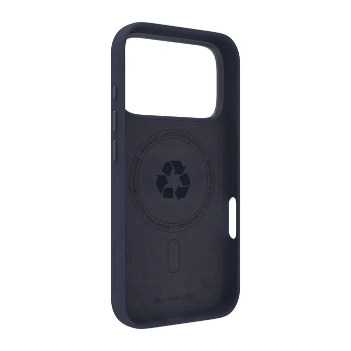 Dbramante1928 Roskilde Icon Funda trasera para iPhone con Magsafe, Plástico reciclado, Color azul profundo