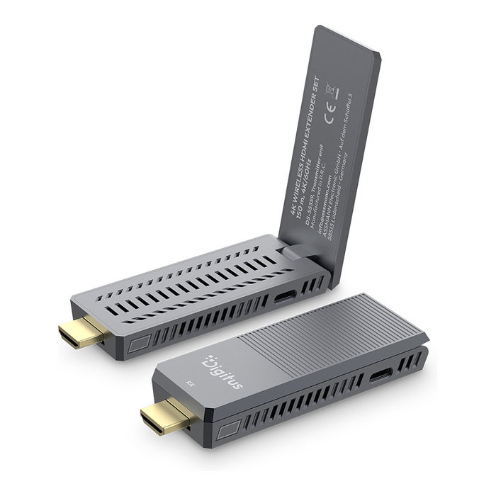 Digitus Juego de extensores HDMI inalámbricos 4K 150m 4K/60Hz DS-55359