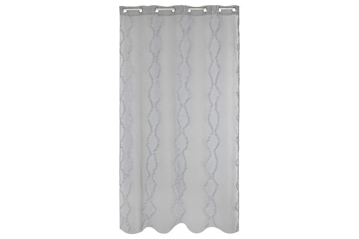 DKD Home Decor Cortina Gris Claro 260 x 140 cm (2 Unidades) Poliester