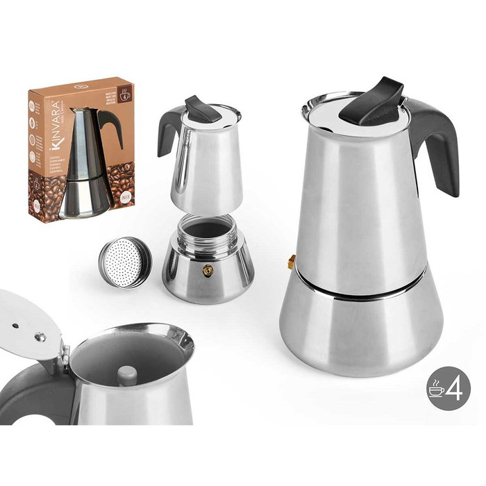 Kinvara Cafetera de Inducción Jarra 4 Tazas Acero Kinvara Cafetera de Inducción Jarra 4 Tazas Acero