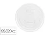 Blanca Tapa Plástico Biodegradable para Vaso 195/220 cc Paquete 100 Unidades