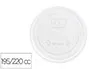 Blanca Tapa Plástico Biodegradable para Vaso 195/220 cc Paquete 100 Unidades