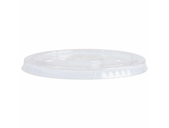 Blanca Tapa Plástico Biodegradable para Vaso 195/220 cc Paquete 100 Unidades