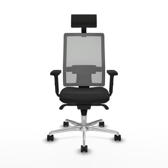 PIQUERAS Y CRESPO Silla de oficina Horna con mecanismo Sincro, Negro y Gris PIQUERAS Y CRESPO Silla de oficina Horna con mecanismo Sincro, Negro y Gris