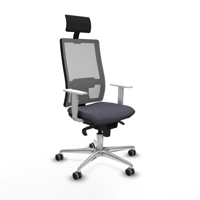 PIQUERAS Y CRESPO Silla de oficina Horna con mecanismo Sincro, Gris PIQUERAS Y CRESPO Silla de oficina Horna con mecanismo Sincro, Gris