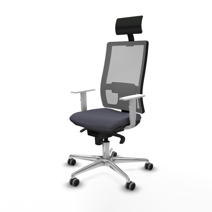 PIQUERAS Y CRESPO Silla de oficina Horna con mecanismo Sincro, Gris PIQUERAS Y CRESPO Silla de oficina Horna con mecanismo Sincro, Gris