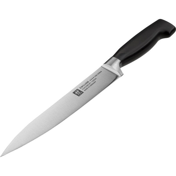 Zwilling Vier Sterne Bloque de Cuchillos 7 piezas negro, autoafilante de cerámica, KIS-Technologie de acero inoxidable con tratamiento FRIODUR de 7 piezas, negro con tijeras y tapa de acero inoxidable Zwilling Vier Sterne Bloque de Cuchillos 7 piezas negro, autoafilante de cerámica, KIS-Technologie de acero inoxidable con tratamiento FRIODUR de 7 piezas, negro con tijeras y tapa de acero inoxidable