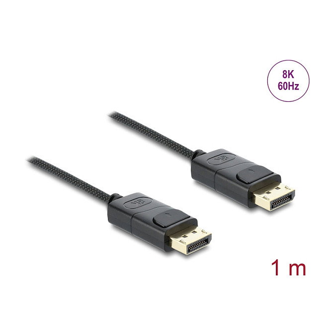 DeLOCK Cable DisplayPort 8K 60 Hz 1 m Negro DeLOCK Cable DisplayPort 8K 60 Hz 1 m Negro
