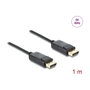 DeLOCK Cable DisplayPort 8K 60 Hz 1 m Negro