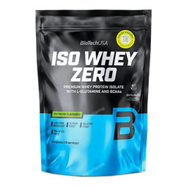 BIOTECHUSA Iso Whey Zero Proteína Aislada Suero de Leche 454g Sabor Pistacho