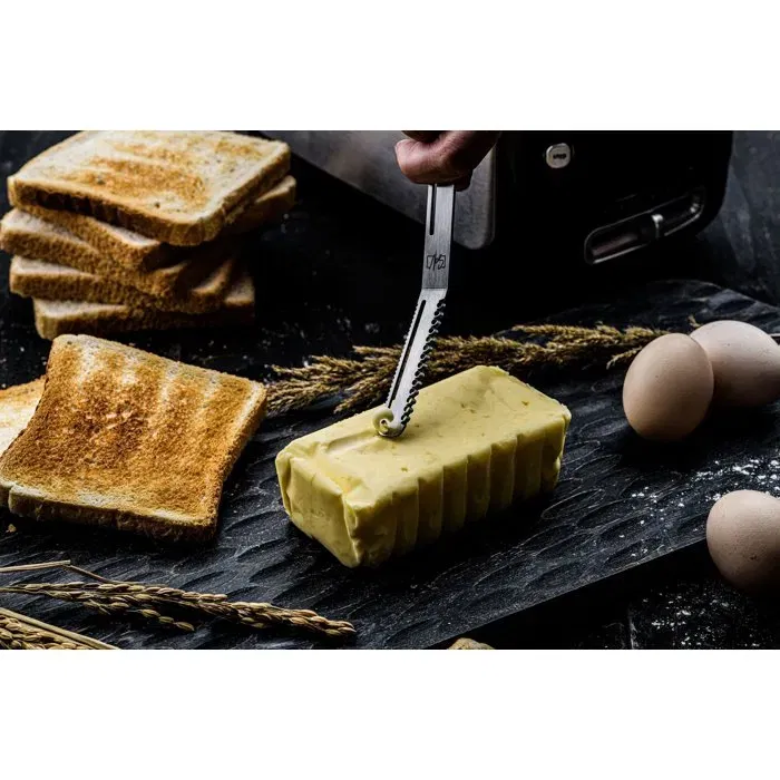 Style De Vie STY8720039627444 Juego de Cuchillos para Queso y Mantequilla - Acero Inoxidable - 6 Piezas - Plateado