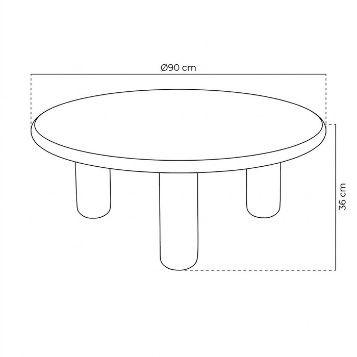 Mesa Centro Lacado Granate Dm Salón 90 X 90 X 36 cm