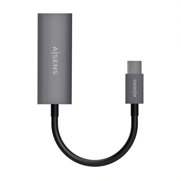 Aisens Conversor USB-C a Ethernet Gigabit 10/100/1000 Mbps Gris 15cm Aisens Conversor USB-C a Ethernet Gigabit 10/100/1000 Mbps Gris 15cm