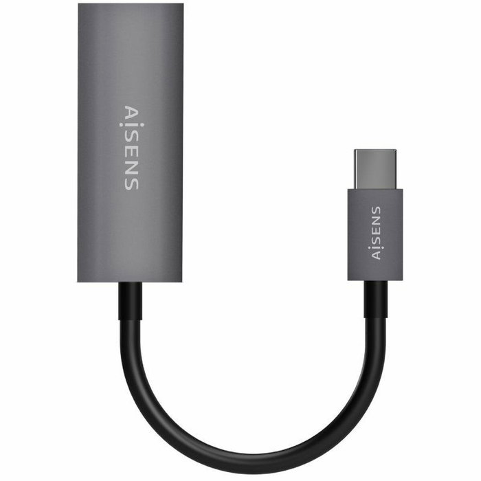 Aisens Conversor USB-C a Ethernet Gigabit 10/100/1000 Mbps Gris 15cm Aisens Conversor USB-C a Ethernet Gigabit 10/100/1000 Mbps Gris 15cm