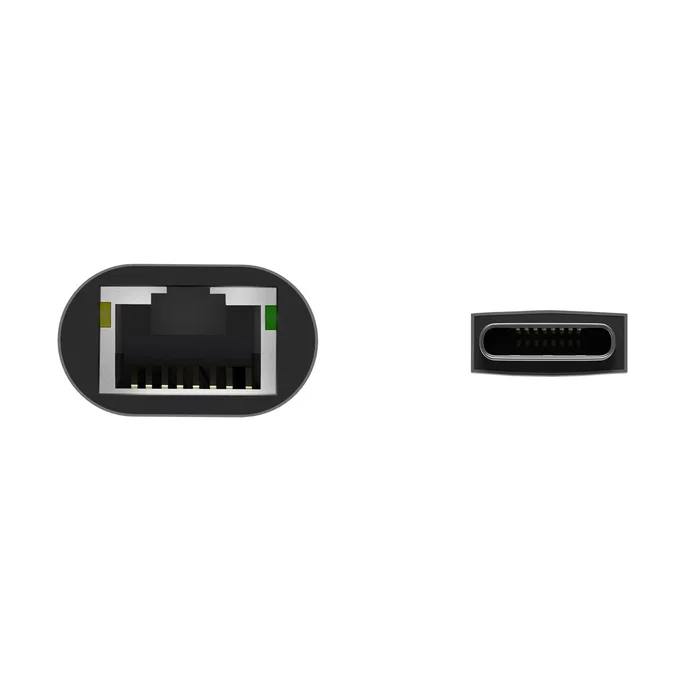 Aisens Conversor USB-C a Ethernet Gigabit 10/100/1000 Mbps Gris