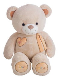 Creaciones Llopis Peluche Oso Valentin Beig 140 cm Poliester Edad minima recomendada 0 meses