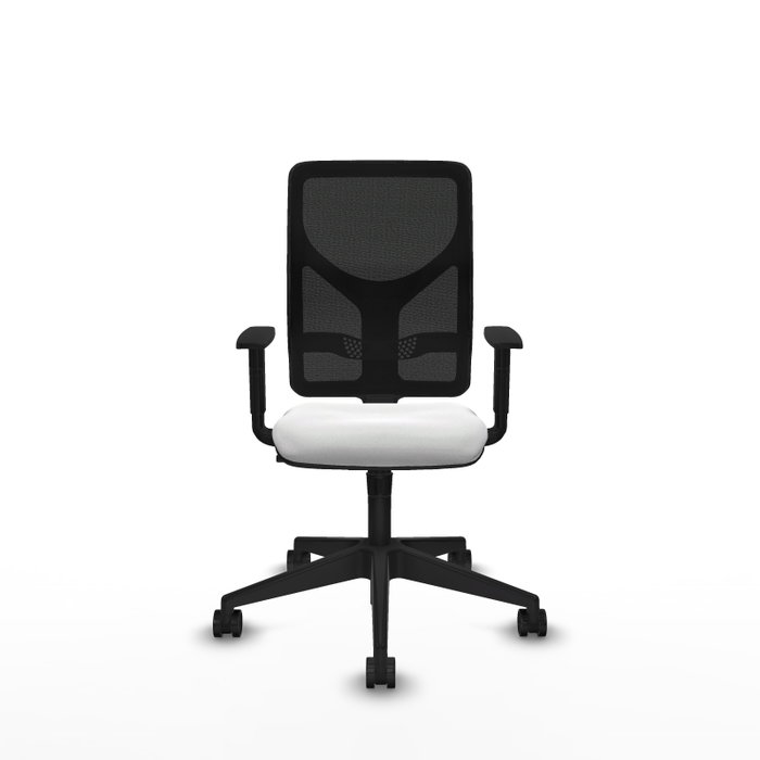 PIQUERAS Y CRESPO Silla de oficina Motilla con mecanismo Sincro, Tela Blanco y Malla Negro PIQUERAS Y CRESPO Silla de oficina Motilla con mecanismo Sincro, Tela Blanco y Malla Negro