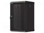 Lanberg Armario Rack de Pared 10 9U 300x300 Negro con Puerta de Cristal
