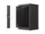 Lanberg Armario Rack de Pared 10 9U 300x300 Negro con Puerta de Cristal