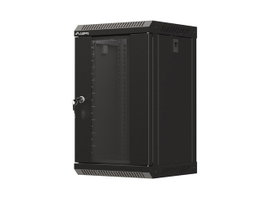 Lanberg Armario Rack de Pared 10 9U 300x300 Negro con Puerta de Cristal