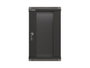 Lanberg Armario Rack de Pared 10 9U 300x300 Negro con Puerta de Cristal