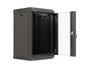 Lanberg Armario Rack de Pared 10 9U 300x300 Negro con Puerta de Cristal