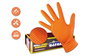 SIFER Guante Nitrilo Diamantado Naranja Talla XL c/50u