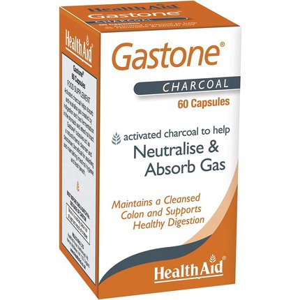 HEALTH AID Gastone Carbón Puro 260 mg 60 cápsulas