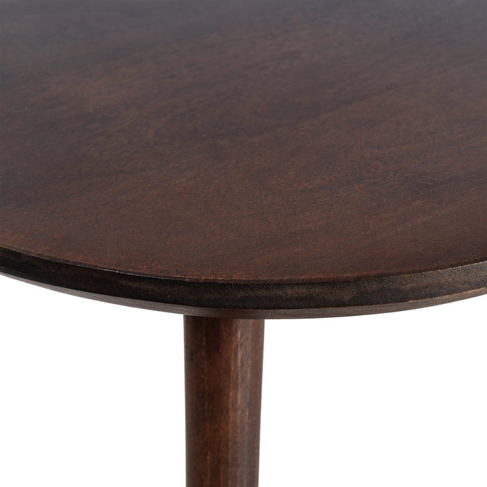 Mesa Marrón Oscuro Madera de Mango 80 X 80 X 75 cm