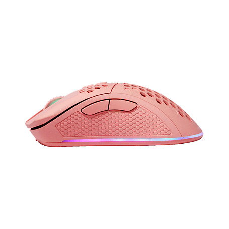 Deltaco Gaming GAM-120-P Ratón Inalámbrico RGB Rosa