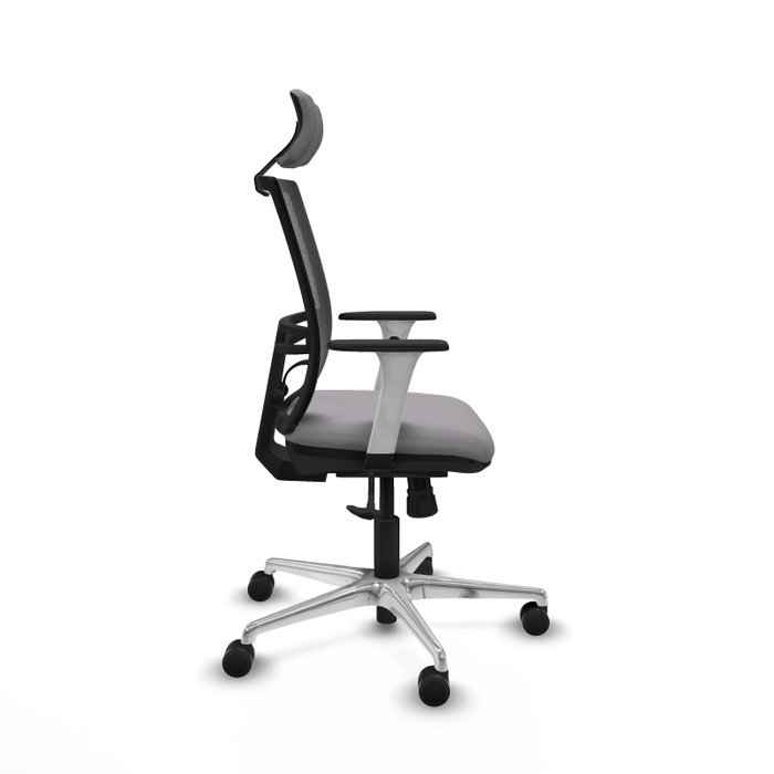 PIQUERAS Y CRESPO Silla de oficina Yunquera con mecanismo Sincro, Gris y Negro PIQUERAS Y CRESPO Silla de oficina Yunquera con mecanismo Sincro, Gris y Negro