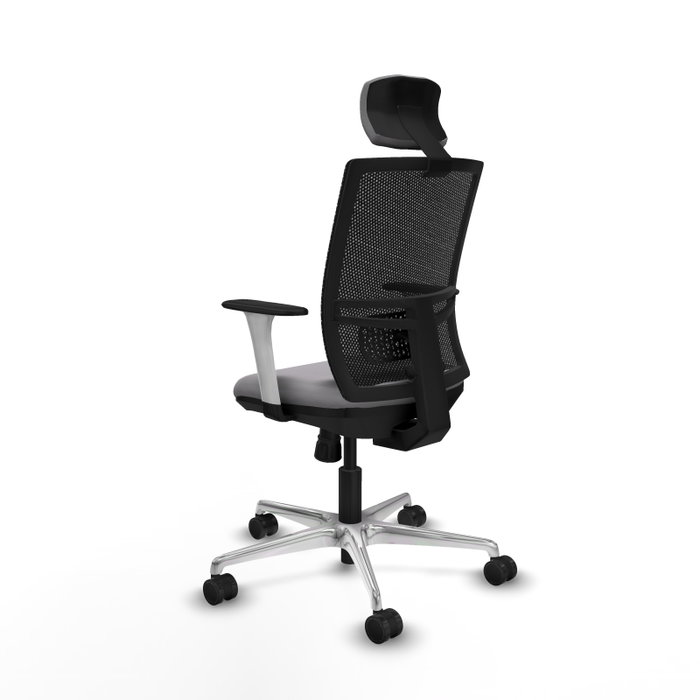 PIQUERAS Y CRESPO Silla de oficina Yunquera con mecanismo Sincro, Gris y Negro PIQUERAS Y CRESPO Silla de oficina Yunquera con mecanismo Sincro, Gris y Negro