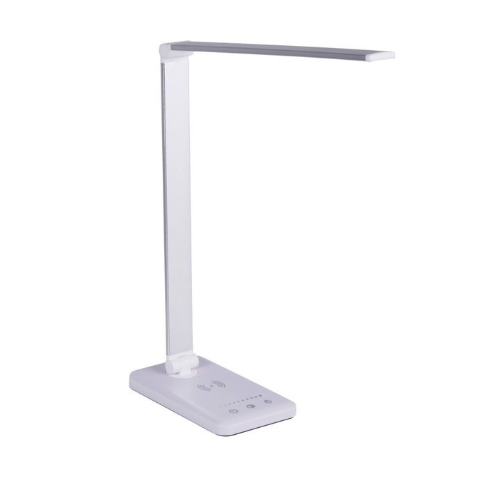 Lámpara de Mesa LED con Cargador Inalámbrico 6W 420Lm CCT Regulable 10 Niveles de Brillo Control Táctil