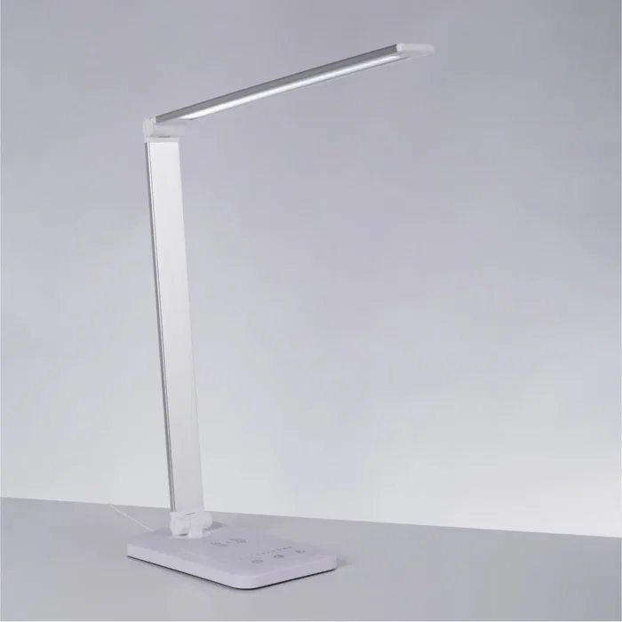 Lámpara de Mesa LED con Cargador Inalámbrico 6W 420Lm, Tonalidad de Luz Regulable CCT