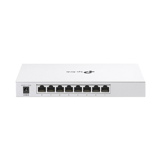 TP-Link Switch Gestionado 8 Puertos Gigabit PoE+ FS308GP, 4 Puertos PoE a 30W, Montaje Rack, 16 Gbit/s, Blanco