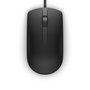 Dell MS116 - Ratón Óptico con Cable USB, 1000 DPI, Rueda de Desplazamiento, Diseño Ambidiestro y Plug and Play, Color Negro