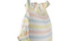 DKD Home Decor Cojín Algodón 50x30 Multicolor con Volantes y Rayas (Pack de 2)