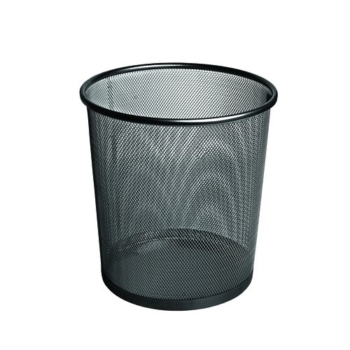 Papelera Metalica Forofis Malla Redonda Negra Papelera Metalica Forofis Malla Redonda Negra
