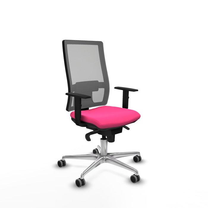 PIQUERAS Y CRESPO Silla de oficina Horna Rosa y Gris PIQUERAS Y CRESPO Silla de oficina Horna Rosa y Gris