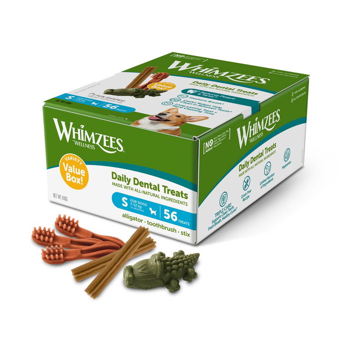 Comida húmeda Whimzees Daily Dental Treats 56 Unidades Comida húmeda Whimzees Daily Dental Treats 56 Unidades