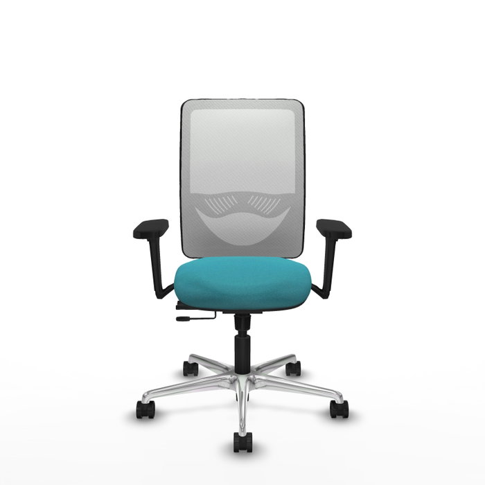 PIQUERAS Y CRESPO Silla de oficina Zulema con mecanismo Sincro/Traslack, Turquesa y Blanco PIQUERAS Y CRESPO Silla de oficina Zulema con mecanismo Sincro/Traslack, Turquesa y Blanco