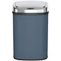 Kitchen Move Cubo de Basura Automático para Cocina 58 L Acero Inoxidable Gris Mate con Reborde