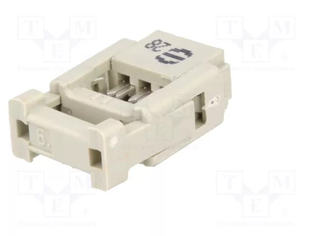 HARTING Conector IDC Hembra de 6 Pines Angular THT