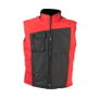 DUVER Chaleco Acolchado Bicolor Negro-Rojo Talla S