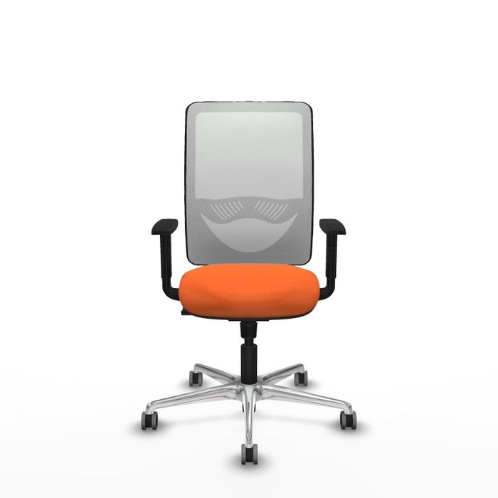 PIQUERAS Y CRESPO Silla de oficina Zulema con mecanismo Sincro, Naranja y Blanco PIQUERAS Y CRESPO Silla de oficina Zulema con mecanismo Sincro, Naranja y Blanco