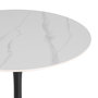 Mesa Redonda Blanco Piedra Sinterizada 80 X 80 X 75 cm (Set de 2)