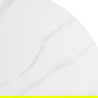 Mesa Redonda Blanco Piedra Sinterizada 80 X 80 X 75 cm (Set de 2)