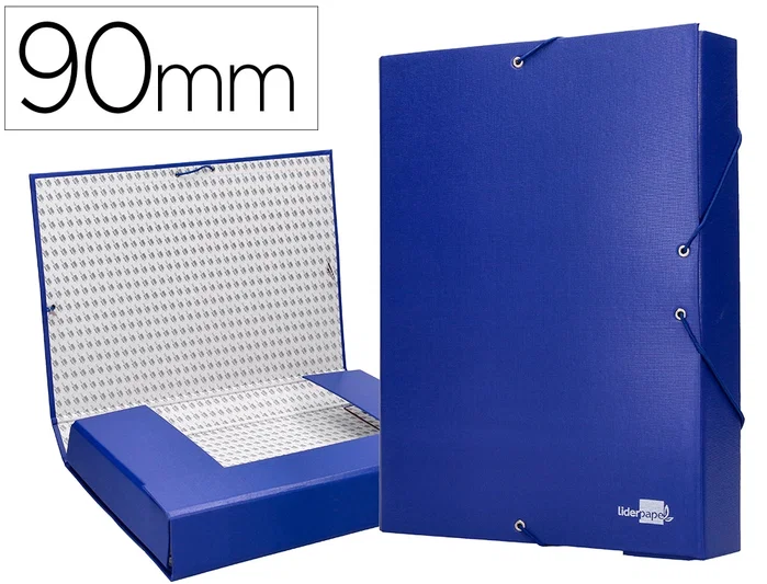 Liderpapel Carpeta para proyectos lomo 90mm azul Liderpapel Carpeta para proyectos lomo 90mm azul